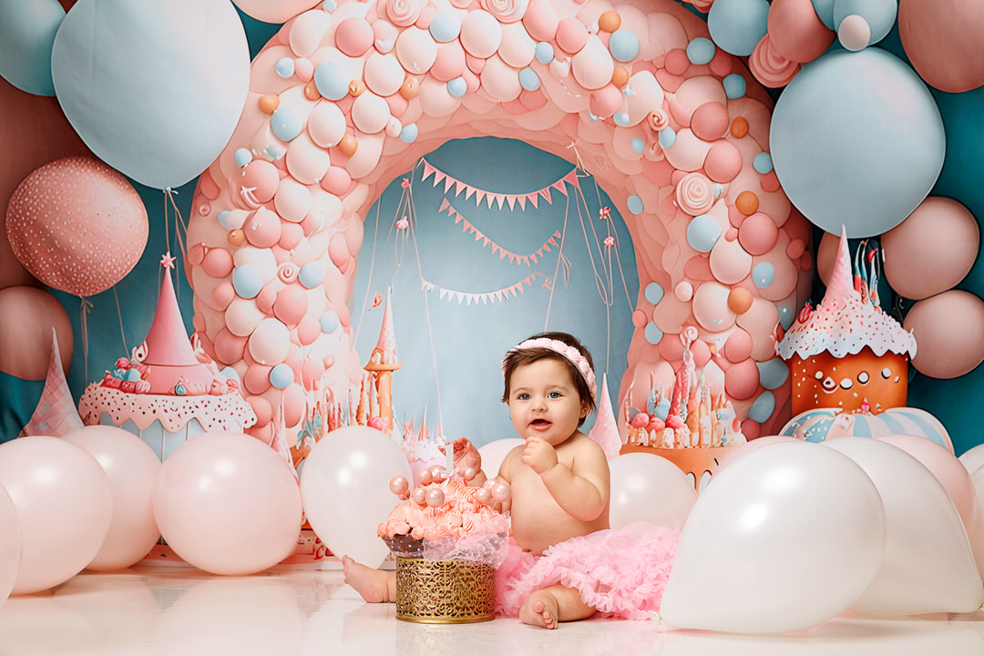 smash cake with balloons athina smash cake with balloons athina